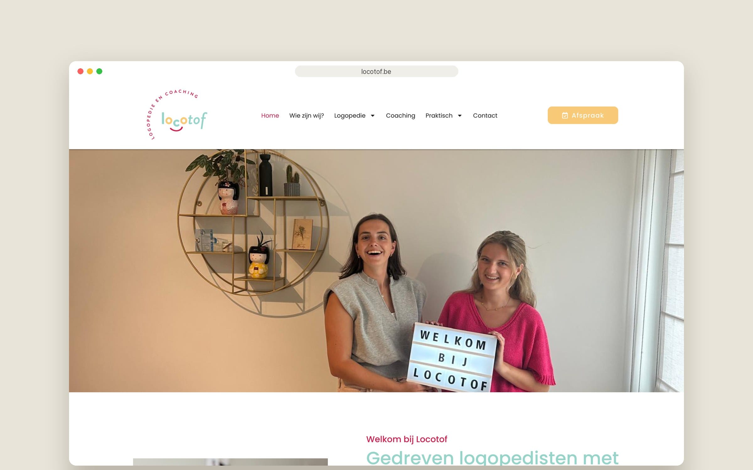 Website Locotof — homepage