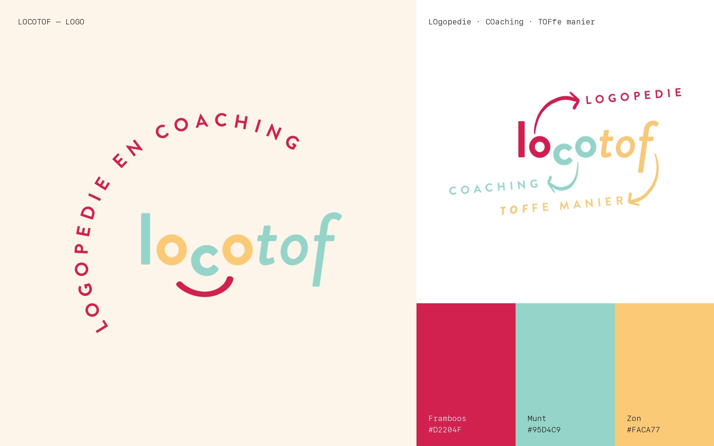 Logo Locotof — logo en kleurenpalet