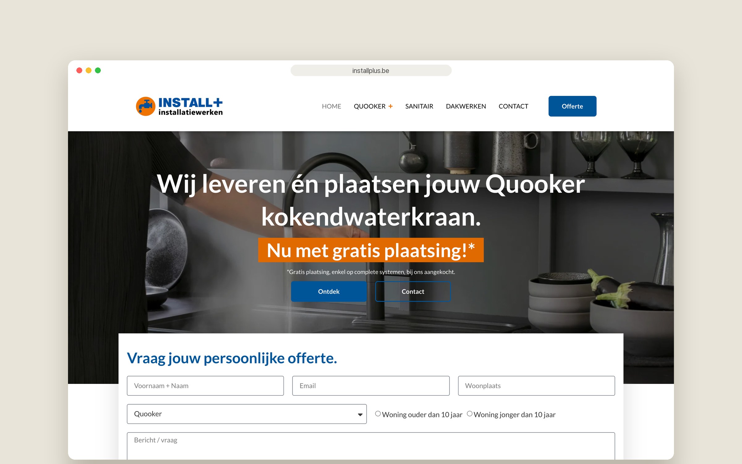 Website Installplus — homepage